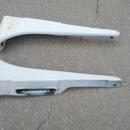 CAST IRON WHITE PORCELAIN COATED SHELF BRACKET BATHROOM KITCHEN SHOP WALL FIXTURE