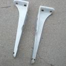 CAST IRON WHITE PORCELAIN COATED SHELF BRACKET BATHROOM KITCHEN SHOP WALL FIXTURE