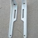 CAST IRON WHITE PORCELAIN COATED SHELF BRACKET BATHROOM KITCHEN SHOP WALL FIXTURE