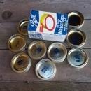 BALL KERR MASON FRUIT JAR LID 1975 ORIGINAL CARDBOARD BOX HOME CANNING SUPPLY UTENSIL