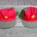BOY SCOUT BALL CAP RED GREEN TROOP HAT RETRO ERA SCOUTING ACCESSORY CLOTHING UNIFORM APPAREL