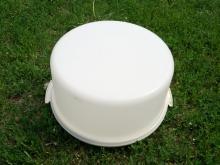 TUPPERWARE CAKE PIE CARRIER BOX TRAVEL STYLE COVERED PLATTER PLASTIC KITCHEN UTENSIL PARTY TOOL