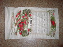 1961 STEVENS CALENDAR TOWEL KANSAS CENTENNIAL STICKER COVERED BRIDGE COUNTY TOWN SCENE