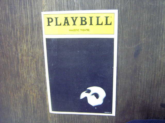 NEW YORK MAJESTIC THEATRE PHANTOM OF THE OPERA PLAYBILL