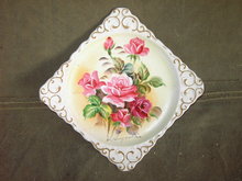 ENESCO PINK ROSE FLOWER PLAQUE WALL DECORATION PICTURE