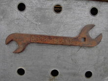 ROCK ISLAND RAILROAD TRAIN WRENCH TOOL BOX END TYPE
