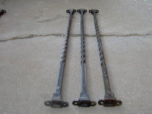 CAST IRON CANDY TWIST SPINDLE ROOM DIVIDER SUPPORT POLE