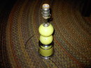 YELLOW GLASS BALL LAMP RETRO LIGHT FIXTURE