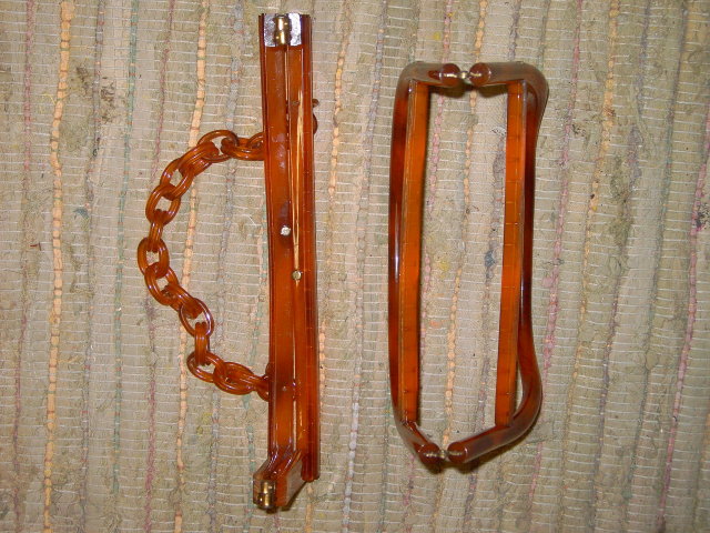 LUCITE HANDBAG PURSE FRAME HANDLE