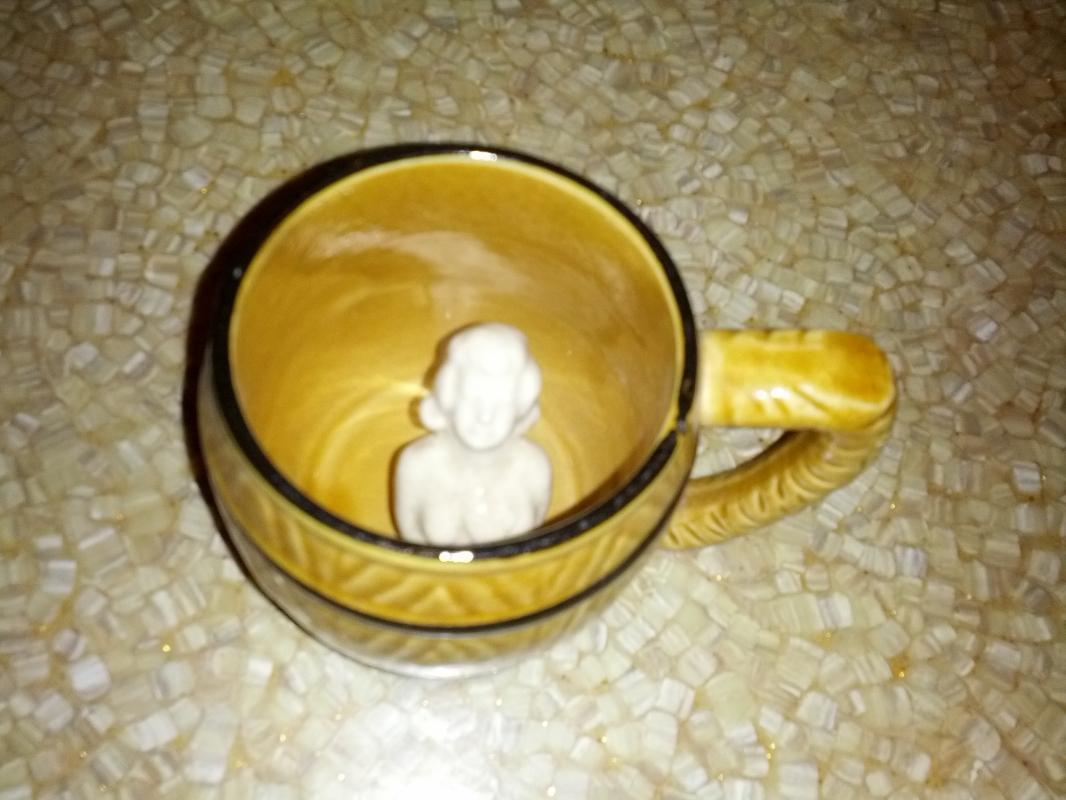 naughty mug girly kitchen utensil nude woman bust figural cup