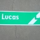 lucas sign engine shop repair garage wall decoration aluminum metal advertising piece