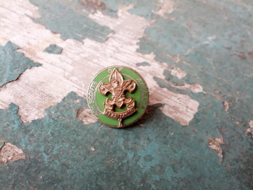 boy scouts of america sterling silver lapel pin achievement award uniform decoration