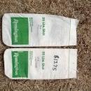 remington arms company jade green tone cotton sack lead shot pellet storage bag shotgun ammo reloading collectible