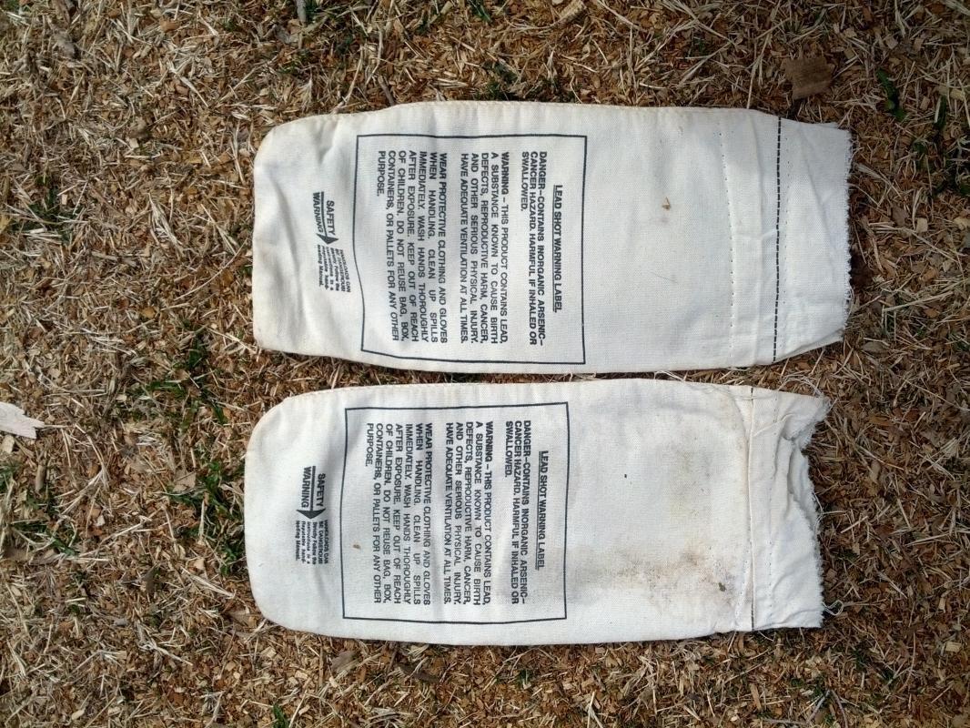 remington arms company black emblem lead shot sack pellet storage bag shotgun ammo reloading collectible