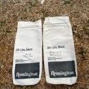 remington arms company black emblem lead shot sack pellet storage bag shotgun ammo reloading collectible