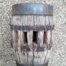 wagon wheel hub farm cart fixture primitive yard ornament garden decoration