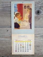 1956 lincoln nebraska roper sons mortician calender give us this day our daily bread paper print wall decoration