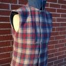 woolrich plaid navy blue vest reversible garment thinsulate thermal insulation
