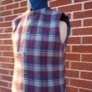 woolrich plaid navy blue vest reversible garment thinsulate thermal insulation