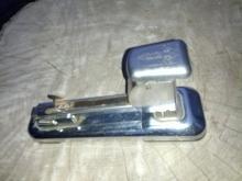 chrome plated steel stapler office desk tool staple dispenser arrow fastener company brooklyn new york desktop gadget