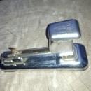 chrome plated steel stapler office desk tool staple dispenser arrow fastener company brooklyn new york desktop gadget