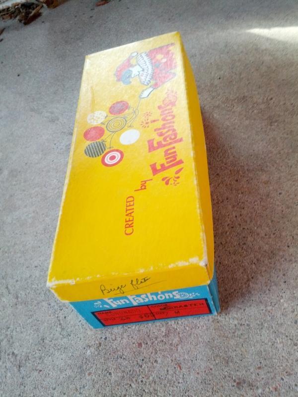 fun fashions colorful shoe box childrens apparel advertising clown balloon haiti