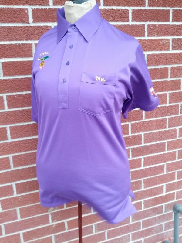 tehama shriner purple shirt short sleeve garment organization apparel boardwalk brand taiwan tag mark
