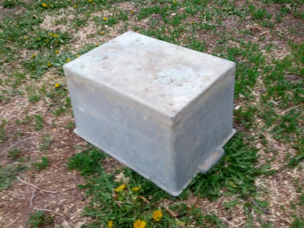 cast aluminum planter box factory parts storage container tool tub