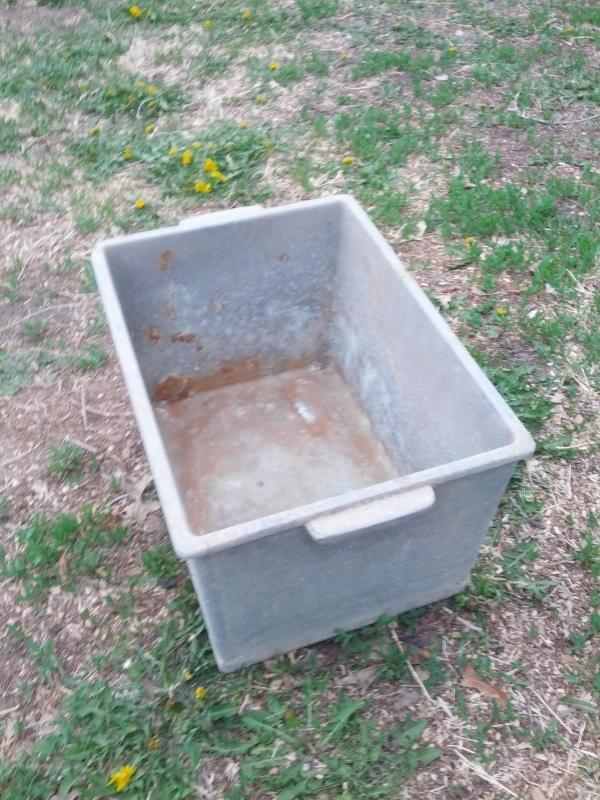 cast aluminum planter box factory parts storage container tool tub