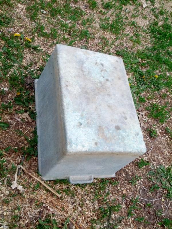 cast aluminum planter box factory parts storage container tool tub