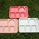 MELMAC MELAMINE LUNCH ROOM TRAY SCHOOL CAFETERIA PLATTER ABC CLEVELAND OHIO ARROWHEAD WASHINGTON D C UTENSIL