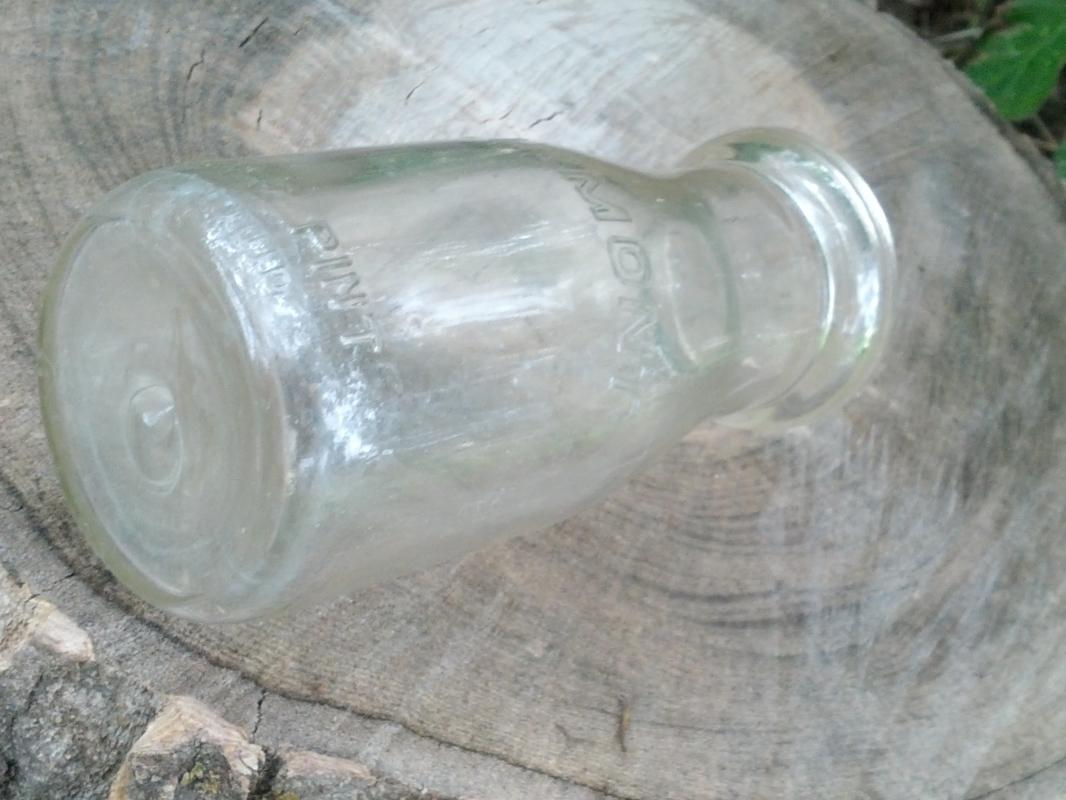 FAIRMONT DAIRY CREAM MILK BOTTLE HALF PINT SIZE JUG DAIRY JUG
