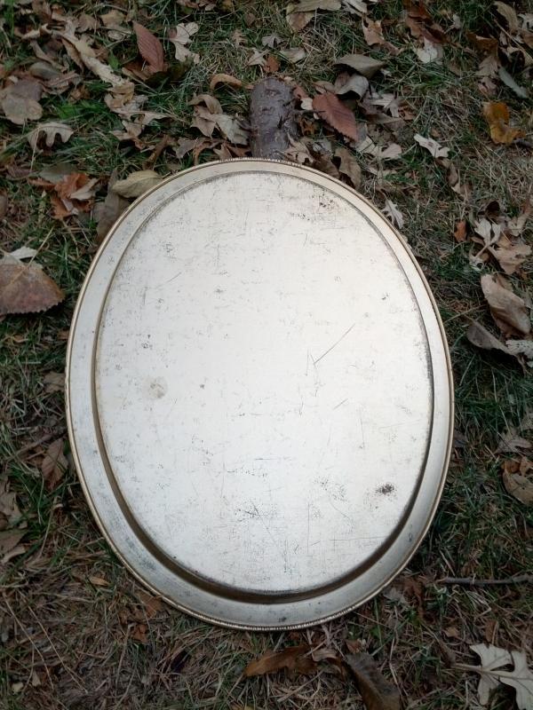 PEPSI COLA VICTORIAN LADY SOFT DRINK ADVERTISING TRAY PAINTED STEEL SERVING PLATTER