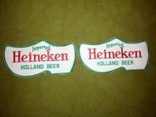 HEINEKEN HOLLAND BEER PATCH DUTCH SHOE SHAPED TRUCK DRIVER UNIFORM DECORATION SEW ON CERVESA ADVERTISING EMBLEM