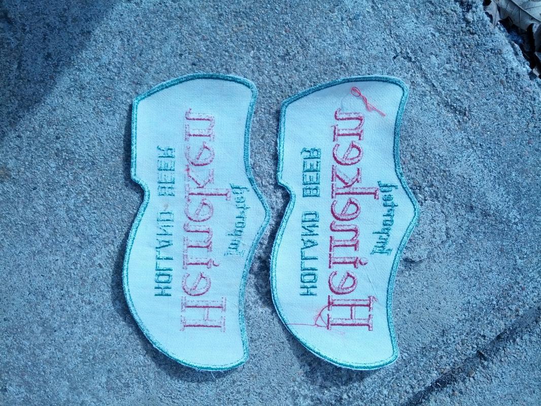HEINEKEN HOLLAND BEER PATCH DUTCH SHOE SHAPED TRUCK DRIVER UNIFORM DECORATION SEW ON CERVESA ADVERTISING EMBLEM