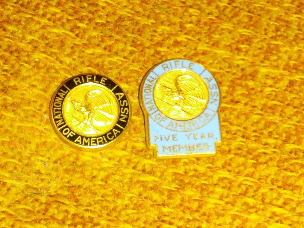 national rifle association membership pin coat tie tack leavens gold filled jewelry decoration