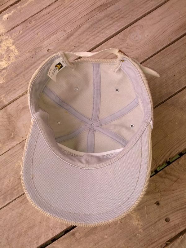 gray corduroy golfing hat retro golf cap new york life sew on style patch advertising headware garment