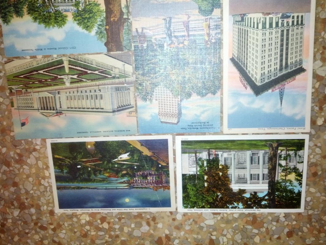 MEMPHIS NASHVILLE LEBANON CHATTANOOGA TENNESSEE POSTCARD TOURIST PICTURE CARD MAIL ARTICLE