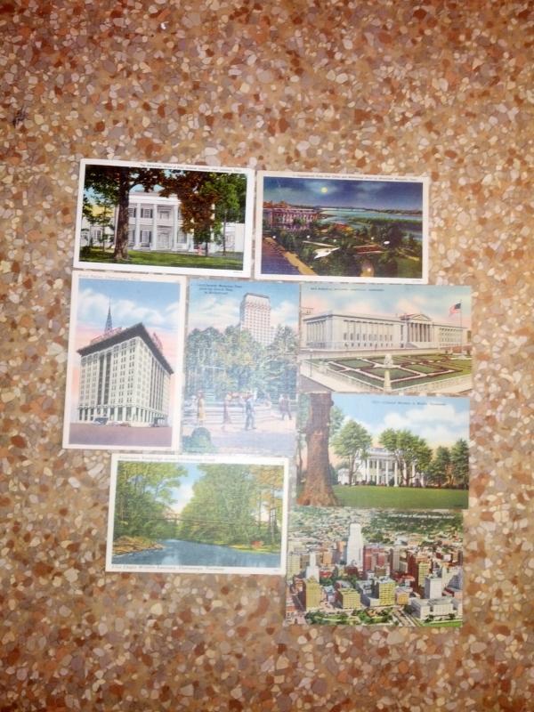 MEMPHIS NASHVILLE LEBANON CHATTANOOGA TENNESSEE POSTCARD TOURIST PICTURE CARD MAIL ARTICLE