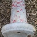 RALSTON PURINA CHICKEN BIRD FEEDER SEED TUBE GALVANIZED STEEL FEED TROUGH FARM POULTRY TOOL