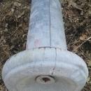 RALSTON PURINA CHICKEN BIRD FEEDER SEED TUBE GALVANIZED STEEL FEED TROUGH FARM POULTRY SHED TOOL