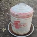 gambles farmcrest chicken poultry bird feeder galvinized steel feed seed tube farm ranch tool