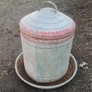 gambles farmcrest chicken poultry bird feeder galvinized steel feed seed tube farm ranch tool