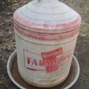 gambles farmcrest chicken poultry bird feeder galvinized steel feed seed tube farm ranch tool