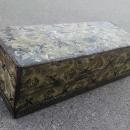 B F Goodrich Akron Ohio advertising tin can repair garage station canister flip lid style metal box