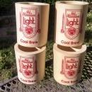 OLD MILWAUKEE LIGHT BEER KOOZIE DRINK CAN COASTER SLEEVE INSULATED BEVERAGE COOLER