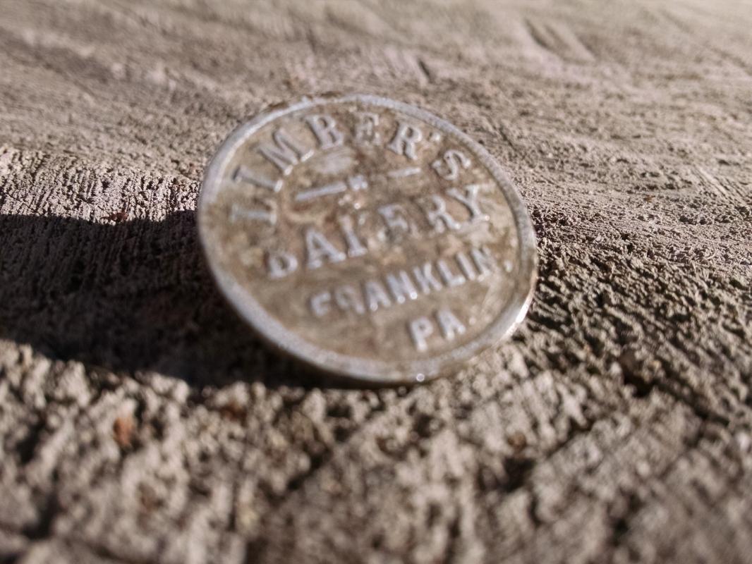 LIMBER'S BAKERY BREAD TOKEN FRANKLIN PENNSYLVANIA TRADE COIN