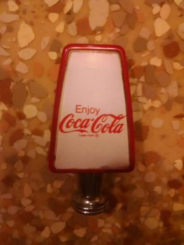 coke coca cola fountain tap handle 1970's soda pop soft drink collectible tool dispenser machine part