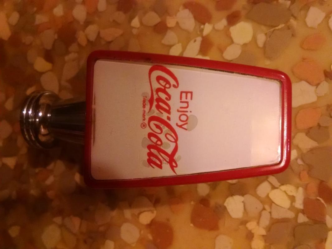coke coca cola fountain tap handle 1970's soda pop soft drink collectible tool dispenser machine part