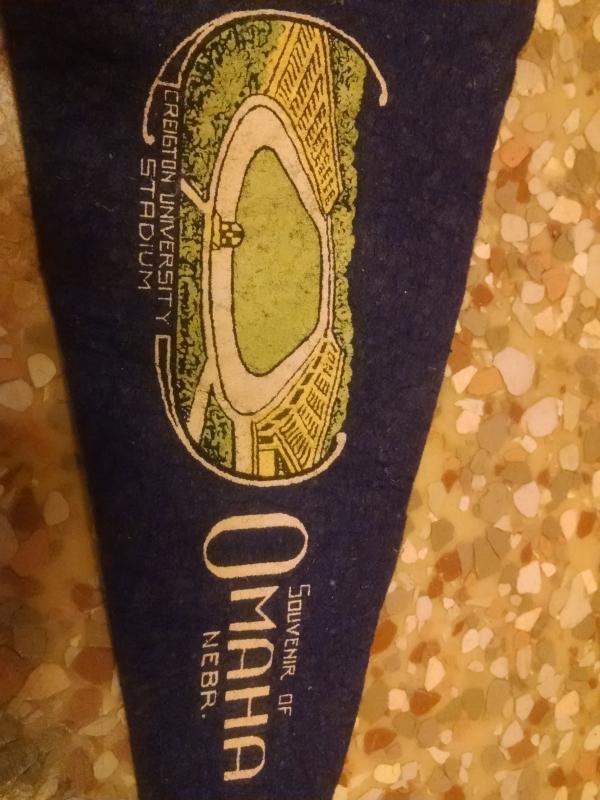 Omaha Nebraska Creighton University Athletic Stadium Souvenir Pennant College Dorm Room Banner Wall Decoration